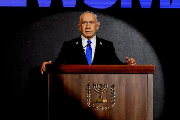 Perdana Menteri Israel Benjamin Netanyahu menghadiri resepsi Hari Kemerdekaan AS, yang dikenal sebagai perayaan tahunan Empat Juli, di Yerusalem, 13 Agustus 2025. REUTERS 