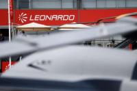 Tampilan logo Leonardo selama Pameran Udara Internasional Paris ke-55 di Bandara Le Bourget dekat Paris, Prancis, 16 Juni 2025. REUTERS