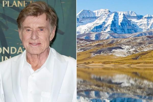 Robert Redford (kiri) dan gambar stok Provo, Utah (kanan). (FOTO: GETTY IMAGE) 