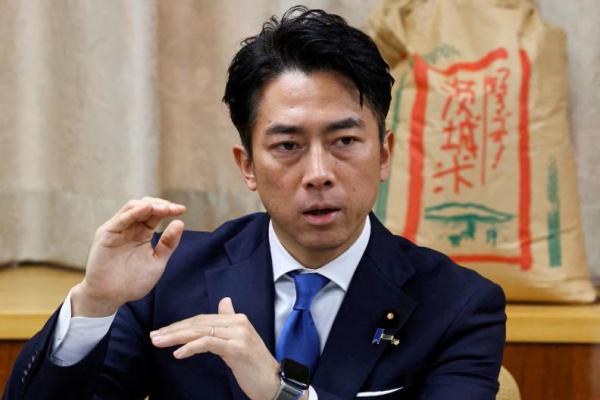 Menteri Pertanian, Kehutanan, dan Perikanan Jepang Shinjiro Koizumi berpidato di Tokyo, Jepang, 29 Mei 2025. REUTERS 
