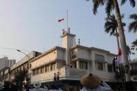 Drama kolosan perobekan bendera di Hotel Yamato (Foto: ANTARA Foto/Didik Suhartono)