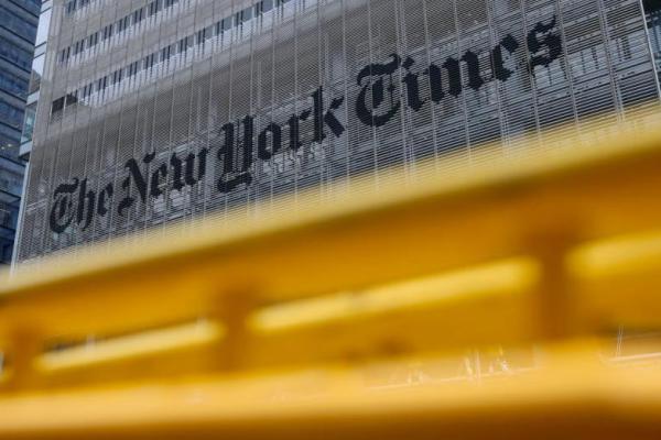 Gedung New York Times di Manhattan, New York City, AS, 16 September 2025. REUTERS 