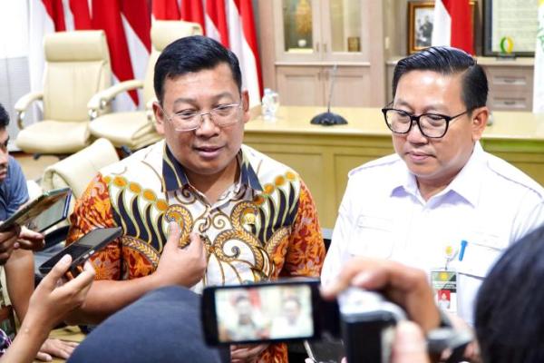 Kepala Badan Pangan Nasional/National Food Agency (NFA)  Arief Prasetyo Adi usai Launching Penyaluran SPHP Jagung di Kantor NFA, Jakarta, Rabu (24/9/2025).di Jakarta,Rabu (24/9/2025).(foto:NFA) 