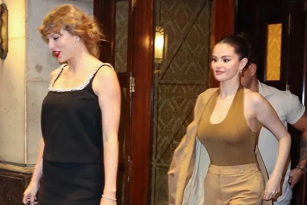 Taylor Swift dan Ed Sheeran Beri Pidato di Resepsi Pernikahan Selena Gomez dan Benny Blanco. (FOTO: BACKGRID) 