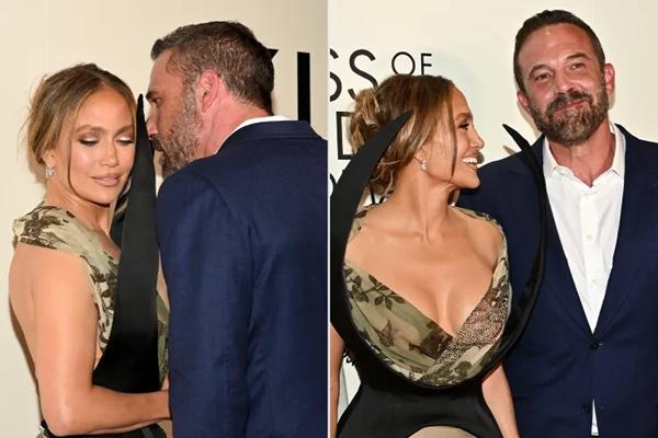 Jennifer Lopez dan Ben Affleck pada 6 Oktober 2025 pada premiere Kiss of the Spider-Woman di New York City. (FOTO: SHUTTERSTOCK/GETTY IMAGE) 
