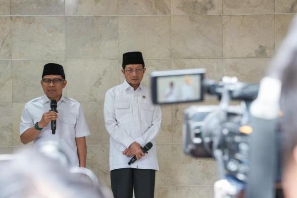Menko PM Abdul Muhaimin Iskandar (kiri) bersama Menag Nasaruddin Umar (kanan) (Foto: Ist) 
