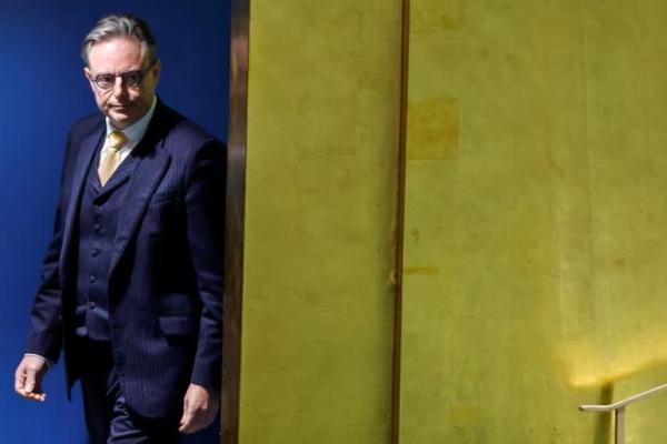 Perdana Menteri Belgia, Bart De Wever, tiba untuk berpidato di Sidang Umum Perserikatan Bangsa-Bangsa ke-80 di Markas Besar PBB di New York, AS, 25 September 2025. REUTERS 