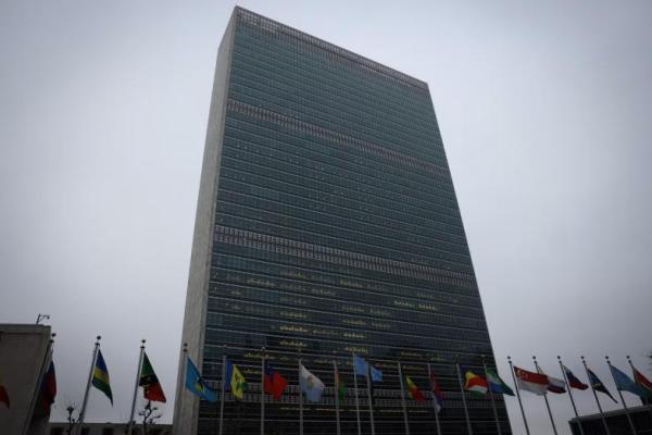 Gedung PBB terlihat menjelang pertemuan Majelis Umum di New York City, New York, AS, 23 Februari 2023. REUTERS 