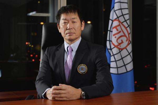 Presiden Federasi Senam Internasional atau FIG Morinari Watanabe. Foto: fig 