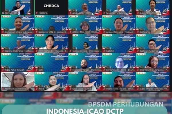 ICAO Developing Countries Training Programme (DCTP) 2025 bagi 29 negara pada Senin (20/10/2025). Foto: tangkapan layar 