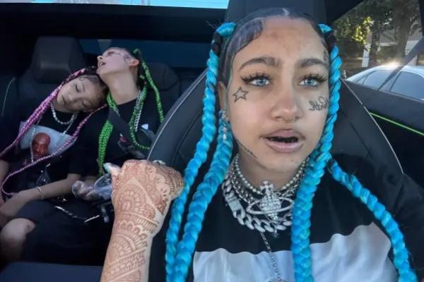 Kim Kardashian Bela Tato dan Tindik Wajah Putrinya yang Baru Berusia 12 Tahun. (FOTO: TIKTOK) 