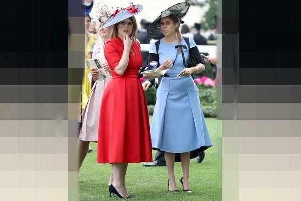 Putri Eugenie (kiri) dan Putri Beatrice (kanan), anak dari Pangeran Andrew dan Sarah Ferguson. (FOTO: GETTY IMAGE)