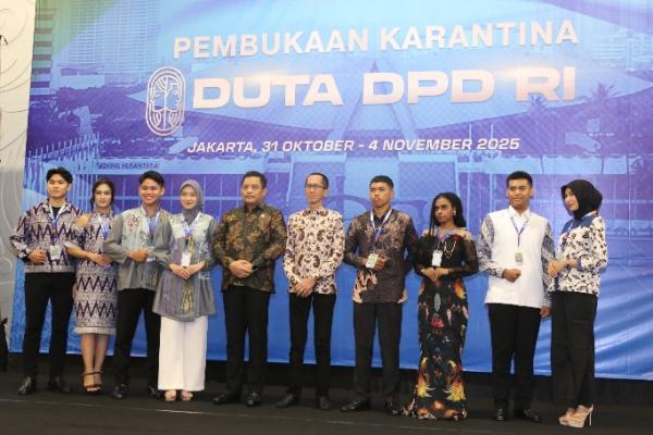 Pembukaan masa karantina bagi calon Duta DPD RI. Foto: dpd/katakini 