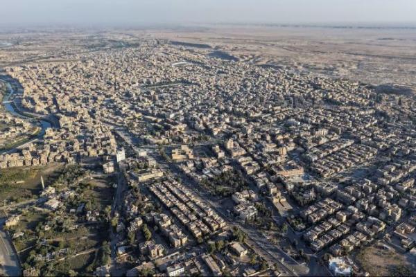 Pemandangan drone menunjukkan panorama umum Deir el-Zor, Suriah, 29 September 2025. REUTERS 