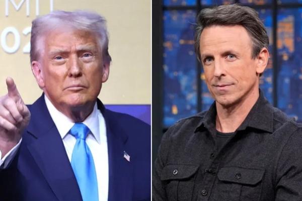 Donald Trump Kecam Seth Meyers yang Mengejeknya di Acara Late Night. (FOTO: GETTY IMAGE) 