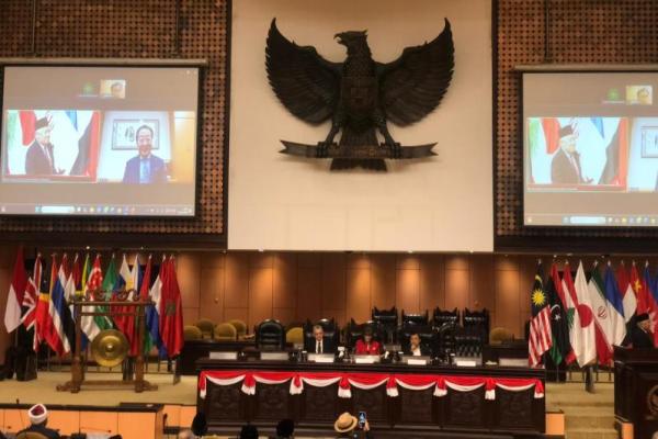 World Peace Forum ke-9 di komplek gedung MPR/DPR RI Senayan, pada Senin 10 November 2025 (Foto: Muhammad Habib Saifullah/Katakini.com) 