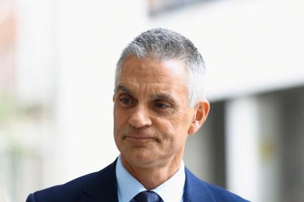 Direktur Jenderal BBC Tim Davie berfoto di kantor BBC World Service di London, Inggris, 28 April 2022. REUTERS 