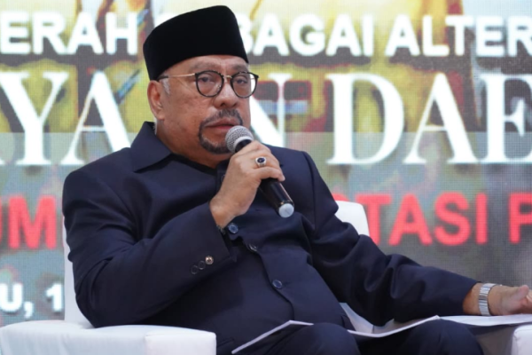 Ketua Fraksi Partai Golkar MPR RI, Melchias Markus Mekeng dalam rangkaian gelar acara Sarasehan Nasional, dengan tema Obligasi Daerah Sebagai Salah Satu Alternatif Pembiayaan Daerah dan Instrumen Investasi Publik (Foto: MPR) 