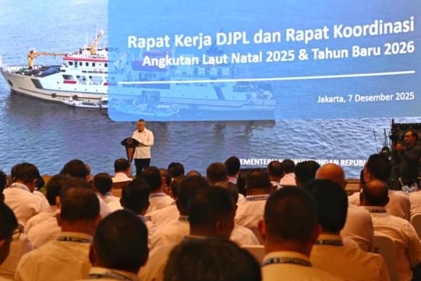 Rapat Kerja DJPL dan Rakor Nataru 2025/2026 di Jakarta, Minggu (7/12/2025). Foto: hubla/katakini