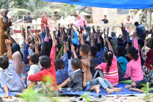 Ilustrasi - Proses pembelajaran di wilayah terdampak bencana (Foto: Kemendikdasmen) 