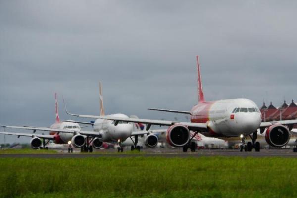 Ilustrasi pesawat terbang di bandara. Foto: hubud/katakini 