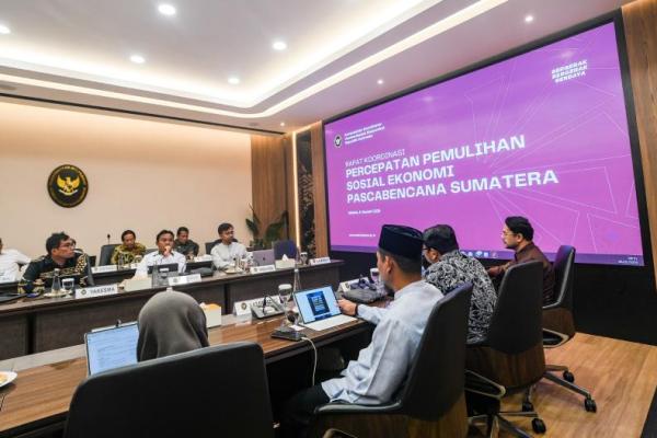 Rapat Koordinasi Filantropi dalam Rangka Pemulihan Pascabencana Sumatera di Kantor Kemenko PM, Jakarta, Selasa (06/01/2026) (Foto: Humas Kemenko PM) 