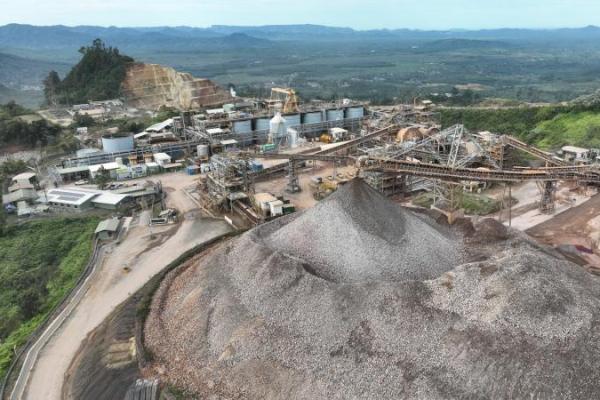 Operasi tambang PT Agincourt Resources yang mengelola tambang Martabe di Sumatera Utara (Foto: Ist) 