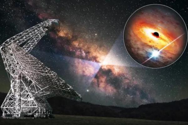 Ilustrasi ilmuwan mendeteksi sinyal radio tak biasa atau misterius dari pusat Galaksi Bima Sakti yang diduga berasal dari sebuah pulsar (Foto: Live Science) 