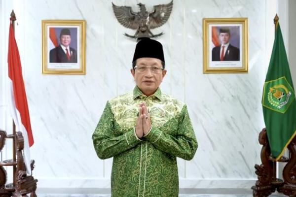 Menteri Agama (Menag) Nasaruddin Umar menyampaikan ucapan selamat Tahun Baru Imlek 2577 Kongzili kepada umat Konghucu dan warga bangsa yang merayakan (Foto: Kemenag) 