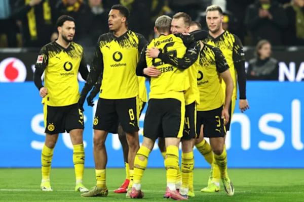 Selebrasi Pemain Borussia Dortmund (Yahoo Sports) 