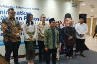 Menteri Koordinator Bidang Pemberdayaan Masyarakat (Menko PM) A. Muhaimin Iskandar saat konferensi pers di Fakultas Kedokteran Universitas Indonesia, Salemba Raya, Jakarta (Foto: M.Habib Saifullah/Katakini.com)
