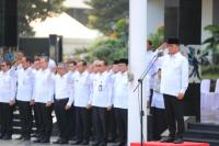 Menteri Desa dan Pembangunan Daerah Tertinggal (Mendes PDT) Yandri Susanto saat menghadiri pel Bersama di lingkungan Kemendes PDT dan Halalbilhalal Idul Fitri 1447 Hijriyah (Foto: Humas Kemendes PDT)