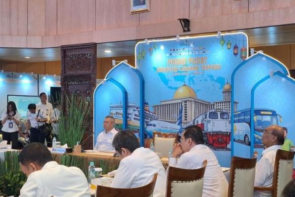 Penutupan Posko Angkutan Lebaran 1447 H/2026 di Kantor Kementerian Perhubungan Jakarta, Senin (30/3/2026). Foto: dok. katakini 