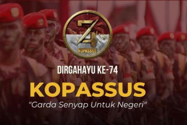 Ucapan Dirgahayu ke-74 Kopassus (Foto: Dewan Pertahanan Nasional) 