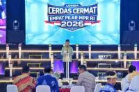 Wakil Ketua MPR RI Hidayat Nur Wahid atau HNW membuka secara resmi Lomba Cerdas Cermat (LCC) Empat Pilar MPR RI seleksi tingkat Provinsi Bengkulu yang digelar di Asrama Haji, kota Bengkulu, Sabtu (Foto: Humas MPR)