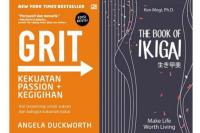 Buku berjudul GRIT Kekuatan Passion, Kegigihan dan The Book of Ikigai (Foto: GRAMEDIA)