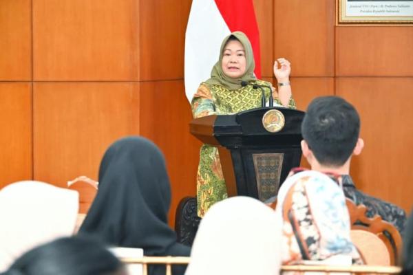 Plt Sekretaris Jenderal MPR RI Siti Fauziah dalam pembukaan acara kesehatan bertajuk Kartini Masa Kini, Budayakan Deteksi Dini, di Ruang Delegasi, Gedung Nusantara IV, Kompleks Parlemen, Jakarta, Senin (Foto: Humas MPR) 