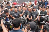 Menko Bidang Infrastruktur dan Pembangunan Kewilayahan Agus Harimurti Yudhoyono (AHY) dan Mentrans M Iftitah Sulaiman dalam konferensi pers (Foto: Humas Kementrans)