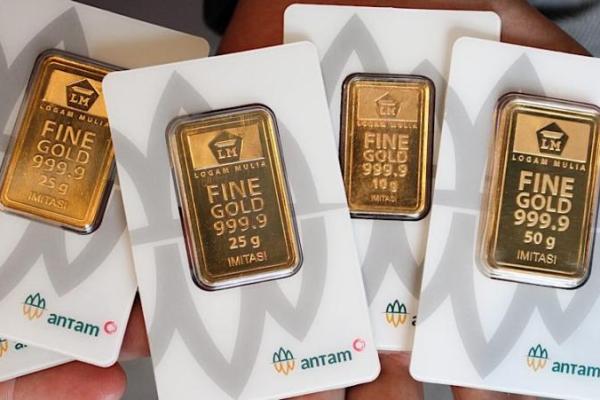 Logam mulia Antam. Foto: bloomberg 