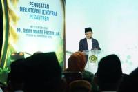 Menteri Agama membuka kegiatan Bedah Buku KH. Abdul Wahab Hasbullah di Pesantren Ali Maksum Krapyak, Yogyakarta, Kamis (4/6) (Foto: kemenag)