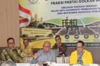 Ketua FPG MPR RI, Melchias Markus Mekeng, dalam Diskusi Publik bertajuk Obligasi Daerah Sebagai Salah Satu Alternatif Pembiayaan Daerah dan Instrumen Investasi Publik di Tangerang Selatan, Banten, Senin (Foto: Humas MPR)