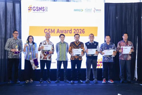 Kemnaker meraih dua penghargaan pada Government Social Media Summit (GSMS) 2026 (Foto: Humas Kemnaker) 