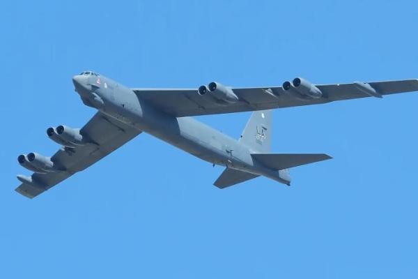 Ilustrasi pesawat pengebom (bomber) Boeing B-52 Stratofortress milik Angkatan Udara AS. 