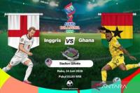 pertandingan penyisihan Grup J Piala Dunia 2026 antara Inggris dan Ghana yang dijadwalkan berlangsung di Stadion Gillette, Foxborough, Massachusetts, Amerika Serikat, pada Rabu (24/6) dini hari WIB (Foto: Ant/Vintan Rahmadanti)