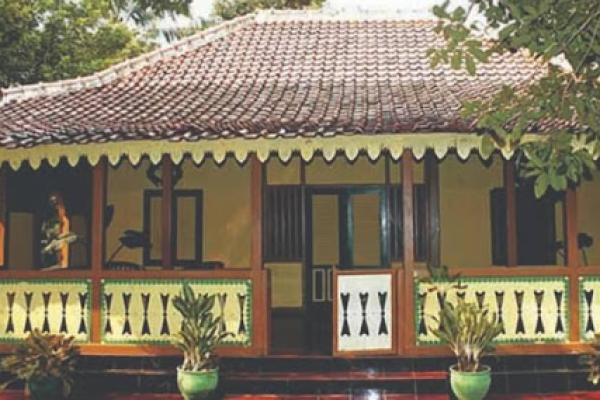 Ilustrasi ciri khas rumah betawi (Foto: Keropak) 