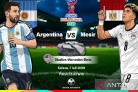 Pertandingan babak 16 besar Piala Dunia 2026 yang akan mempertemukan Timnas Argentina vs Mesir pada Selasa (7/7) malam WIB (Foto: Ant/Vintan Rahmadanti)