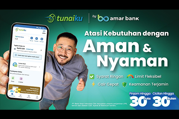 Aplikasi pinjaman online Tunaiku. 