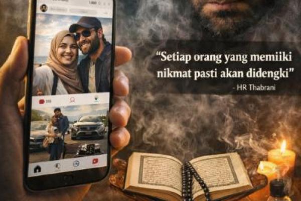 Ilustrasi foto iri dengki  