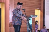 Ketua MPR RI Ahmad Muzani saat memberikan sambutan pada pembukaan Muktamar XXIII Al Washliyah di Asrama Haji Pondok Gede, Jakarta Timur, Selasa malam (7/7/2026). Foto: dok. katakini