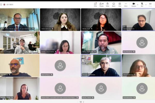 Webinar proses konsultasi UNESCO atas Draft Guidance for Fair Compensation for News, Kamis (9/7/2026). Foto: tangkapanlayar 